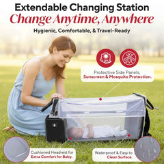 Premium Diaper Bag Backpack with Changing Station, Heated Bottle Pockets, Newborn Gift