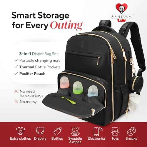 PU Leather Diaper Bag Backpack