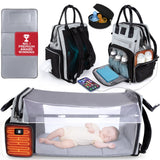 Best Diaper Bag Backpack with Changing Station, Heated Bottle Pockets, Baby Essentials, Newborn Gift - JustBaby Luv - Baby Product