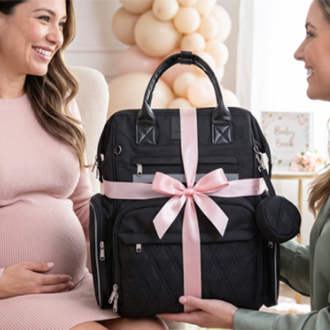 JustBaby Luv Smart Diaper Bag as a baby shower gift