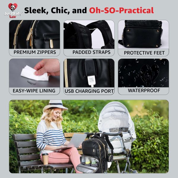 soft pu leather diaper backpack bag amazon baby bags