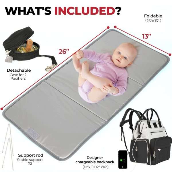 diaper bag with changing pad