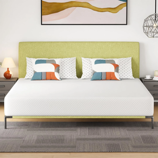 FDW 5 Inch Gel Memory Foam Mattress Medium-Firm Mattress for Pressure Relief & Cooler Sleep Mattress for Kid Adults Certipur-Us Certified Mattress in a Box, Queen
