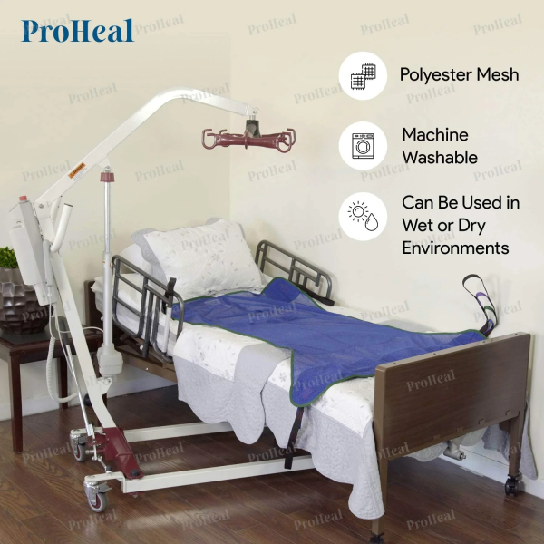 Proheal Universal Full Body Mesh Patient Lift Sling (M) 53" X 40"