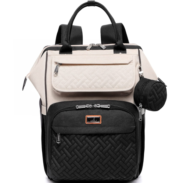 Babbleroo Diaper Bag Backpack, Spacious & Stylish Nappy Organizer, Dark Gray, 1 Pc