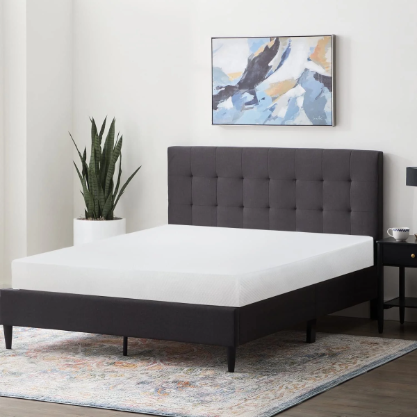 FDW 5 Inch Gel Memory Foam Mattress Medium-Firm Mattress for Pressure Relief & Cooler Sleep Mattress for Kid Adults Certipur-Us Certified Mattress in a Box, Queen