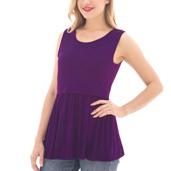 Bearsland Female Sleeveless Maternity Tank Tops Breastfeeding Nursing Clothes
