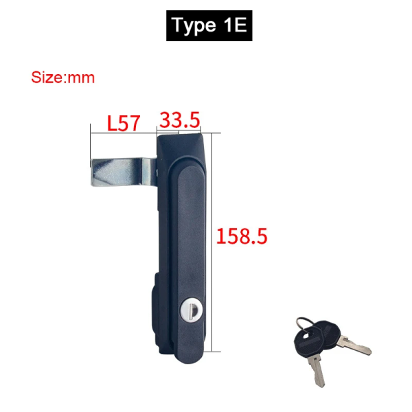New 2PCS Industrial Equipment Cabinet Locks Distribution Box Locks Switch Control Electrical Cabinet Locks+Keys (Keys Alike)