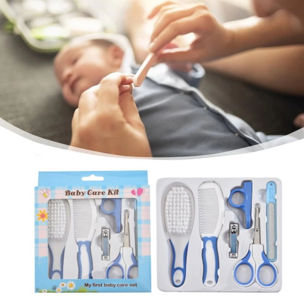 OBOSOE 13PCS Baby Grooming Kits,First Aid Kits,Baby Care Kits,Baby Brushes,Nail Clippers,Nose Cleaners and Other Beauty Kits