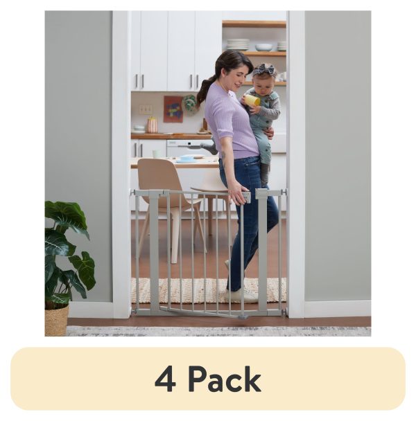 Safety 1St Pressure Mounted Baby Gates for Doorways, Securetech® No-Drill, with Door, 29-38"