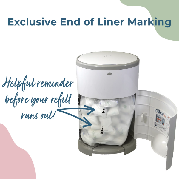 Dekor plus Hands-Free Diaper Pail | Gray