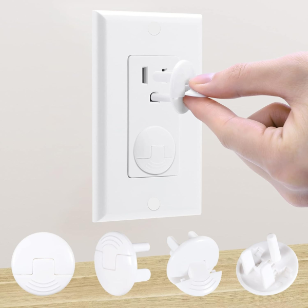 Outlet Covers Baby Proofing White - Probebi 38 Pack Plug Covers for Electrical Outlets, Child Proof Socket Covers, Baby Safety Products for Home, Office, Easy Insatllation, Protect Babies