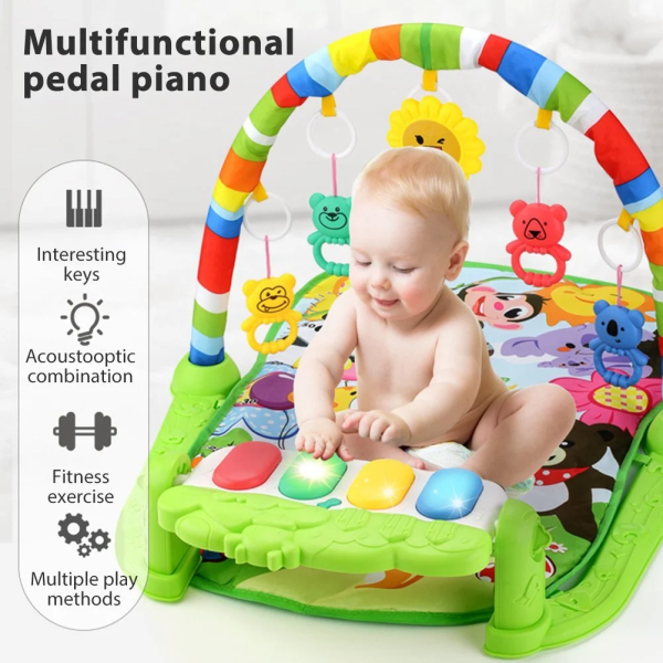 FTORY, Baby Gym Play Mats Deluxe Kick & Play Piano Green