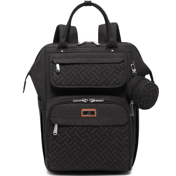 Babbleroo Diaper Bag Backpack, Spacious & Stylish Nappy Organizer, Dark Gray, 1 Pc
