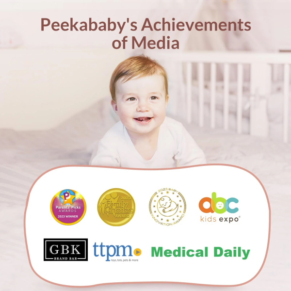 Baby Monitor with Camera and Audio, Netvue Peekababy 1080P HD 5" Video Monitors Security Cameras