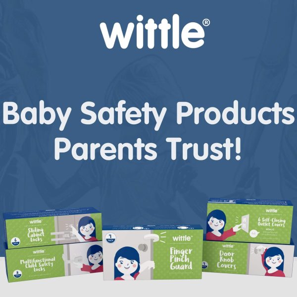 Wittle Multifunctional Child Safety Cabinet Locks (8 Pack) | Baby Proof Cabinet and Drawer Locks