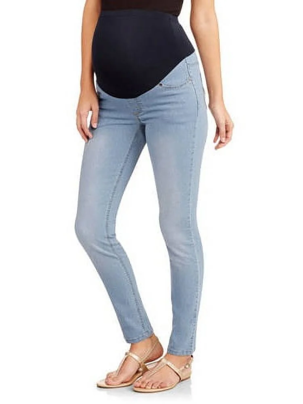 Oh! Mamma Maternity Women'S Skinny Jeans with Demi or Full Panel (Women'S & Women'S Plus)