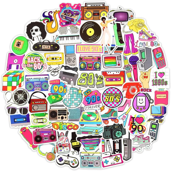 QTL VSCO Stickers for Teen Girls Cute Party Supplies Waterproof Vinyl Stickers for Hydroflask Laptop Gifts for Tween Girls 50Pcs