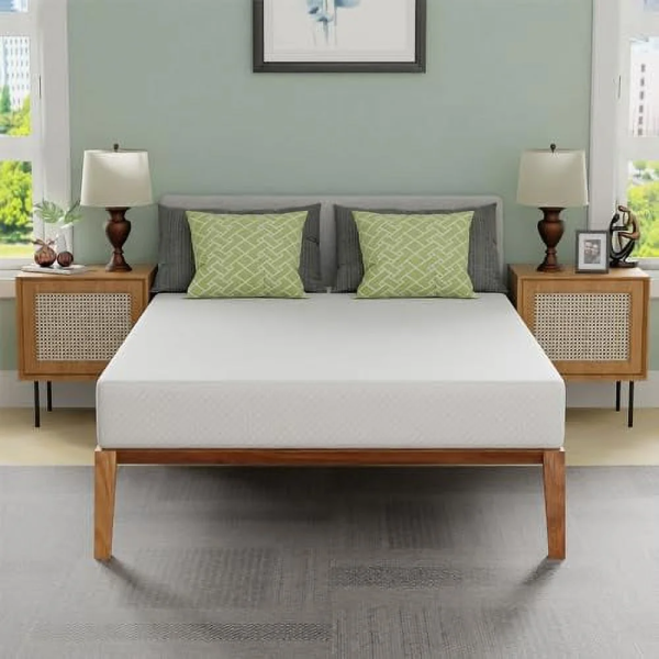 FDW 5 Inch Gel Memory Foam Mattress Medium-Firm Mattress for Pressure Relief & Cooler Sleep Mattress for Kid Adults Certipur-Us Certified Mattress in a Box, Queen
