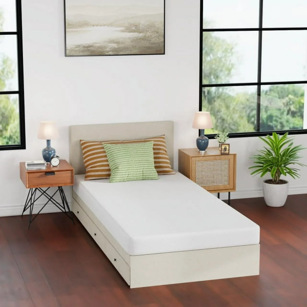 FDW 5 Inch Gel Memory Foam Mattress Medium-Firm Mattress for Pressure Relief & Cooler Sleep Mattress for Kid Adults Certipur-Us Certified Mattress in a Box, Queen