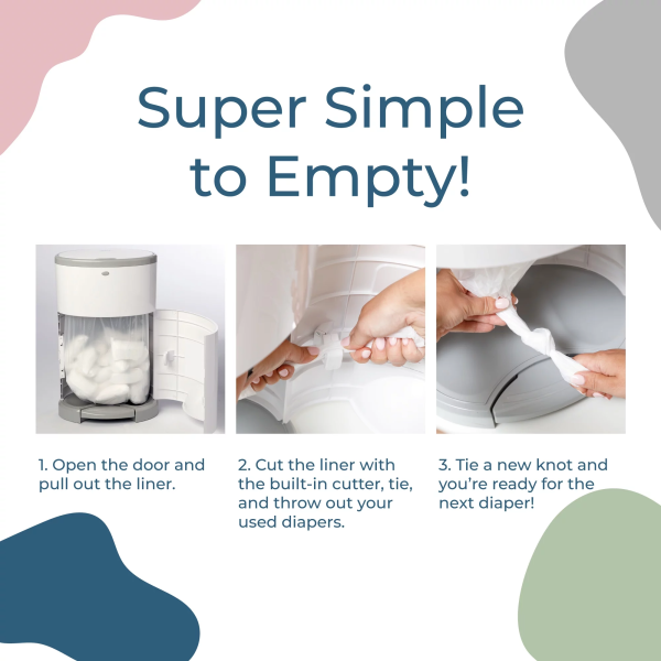 Dekor plus Hands-Free Diaper Pail | Gray