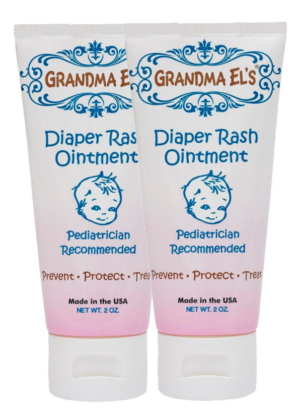 Grandma El’S Diaper Rash Ointment – Gentle Protection & Relief for Baby’S Delicate Skin – Pediatrician-Approved Moisturizing Barrier – Safe for Cloth & Disposable Diapers – 3.75 Oz Jar