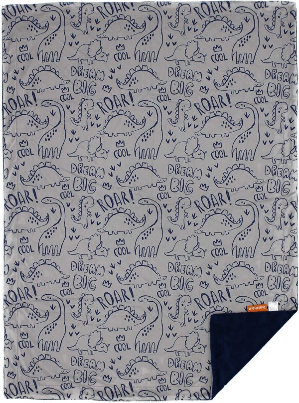 Dear Baby Gear Deluxe Baby Blanket - Unisex Reversible Soft, Double Layer Blankets for Boys and Girls - Newborn Blankets - Infant Crib Bedding Decor - BB Bear with Campfire, 40X30 Inches