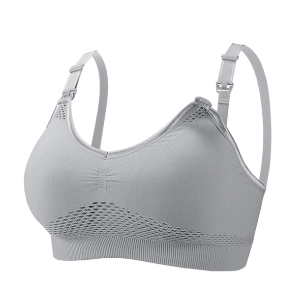 Women Hands-Free Breast Pump Nursing Bras Maternity Pregnant Breastfeeding Vest on Clearance Beige S(S)