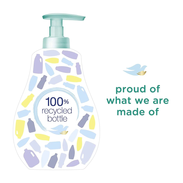 Baby Dove Sensitive Skin Care Baby Wash for Baby Bath Time Fragrance Free Moisture Fragrance Free and Hypoallergenic, Washes Away Bacteria 13 Oz