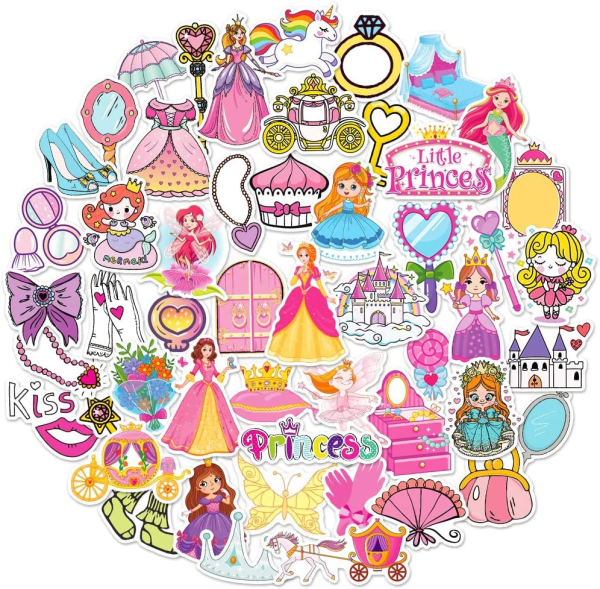 QTL VSCO Stickers for Teen Girls Cute Party Supplies Waterproof Vinyl Stickers for Hydroflask Laptop Gifts for Tween Girls 50Pcs