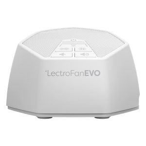 Adaptive Sound Technologies Lectrofan EVO White Noise Machine - Compact Sleep Sound Machine for Bedroom, Travel, Study & More - 22 Non-Looping Fan, White & Ocean Noise Variations - White