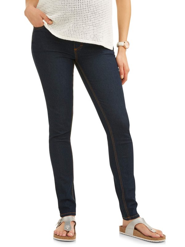 Oh! Mamma Maternity Women'S Skinny Jeans with Demi or Full Panel (Women'S & Women'S Plus)