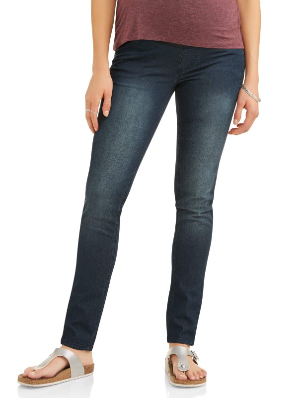 Oh! Mamma Maternity Women'S Skinny Jeans with Demi or Full Panel (Women'S & Women'S Plus)