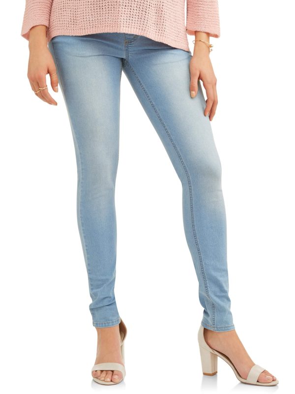 Oh! Mamma Maternity Women'S Skinny Jeans with Demi or Full Panel (Women'S & Women'S Plus)