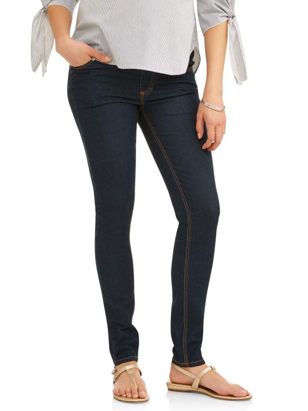 Oh! Mamma Maternity Women'S Skinny Jeans with Demi or Full Panel (Women'S & Women'S Plus)