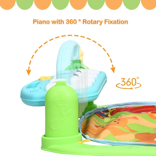 FTORY, Baby Gym Play Mats Deluxe Kick & Play Piano Green