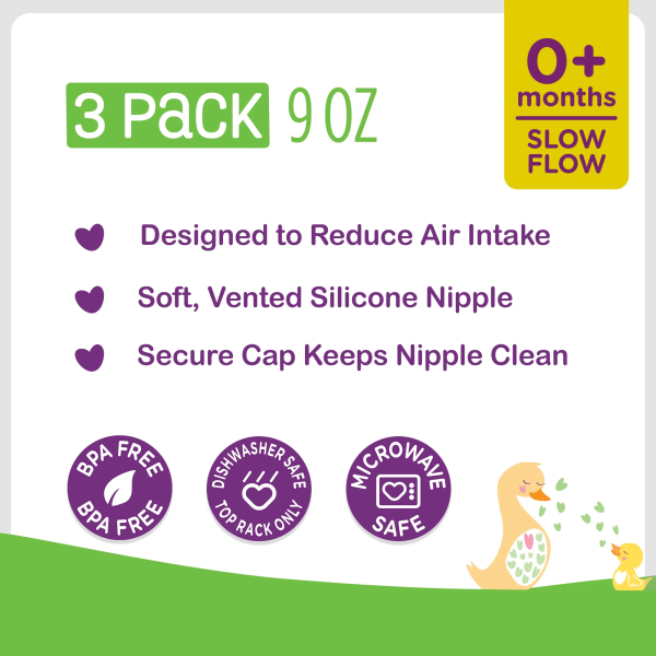 Parents Choice Parent`s Choice 3pk 9oz Bottle