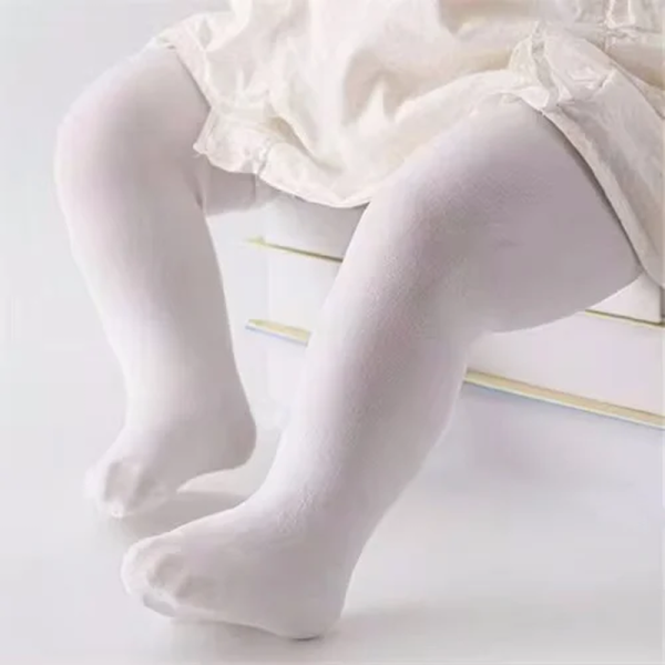 Newborn Tights for Girls Solid Knitted Infant Baby Girl Tights Casual White Black Toddler Pantyhose Spring Autumn 0-12M