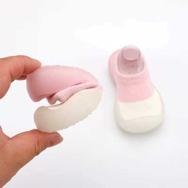 Baby Shoes Toddler First Walkers Infant Boys Girls Kids Rubber Soft Non-Slip Sole Floor Barefoot Casual Shoes Knit Booties