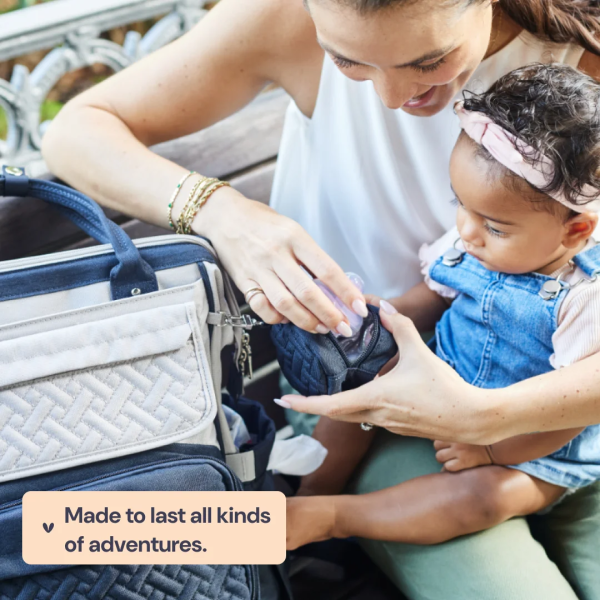 Babbleroo Diaper Bag Backpack, Spacious & Stylish Nappy Organizer, Dark Gray, 1 Pc