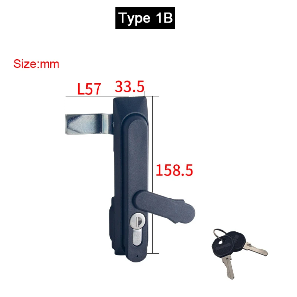 New 2PCS Industrial Equipment Cabinet Locks Distribution Box Locks Switch Control Electrical Cabinet Locks+Keys (Keys Alike)