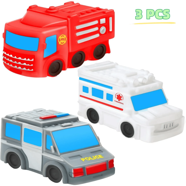 TYMZDYN 3Pcs Bath Toys for Toddlers 1-3 - Toy Car Baby Bath Toys for Infants 6-12 Months,Bath Toys for Babies Toddlers Bathtub Toys Pool Toys Bath Toys for Kids Ages 1-3 Water Toys for Kids