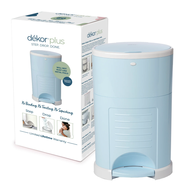 Dekor plus Hands-Free Diaper Pail | Gray