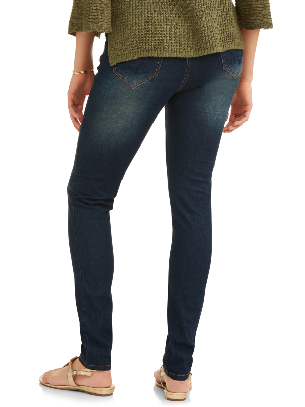 Oh! Mamma Maternity Women'S Skinny Jeans with Demi or Full Panel (Women'S & Women'S Plus)