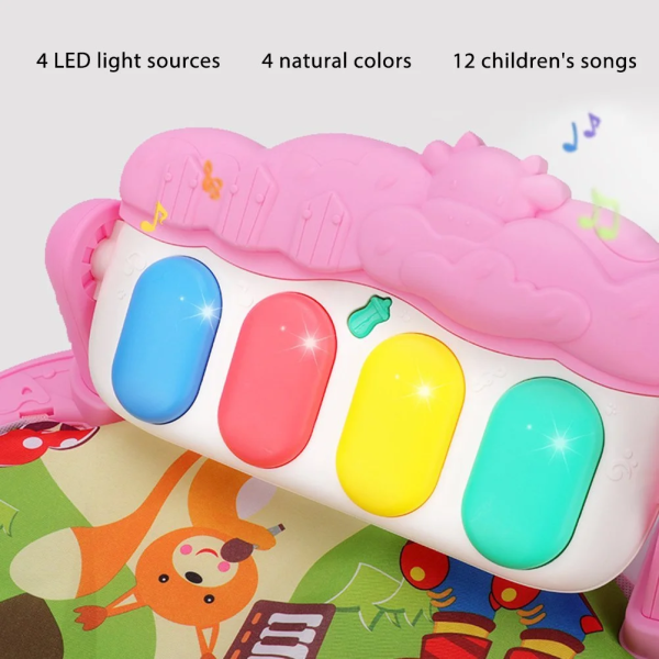FTORY, Baby Gym Play Mats Deluxe Kick & Play Piano Green