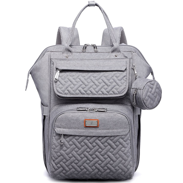 Babbleroo Diaper Bag Backpack, Spacious & Stylish Nappy Organizer, Dark Gray, 1 Pc