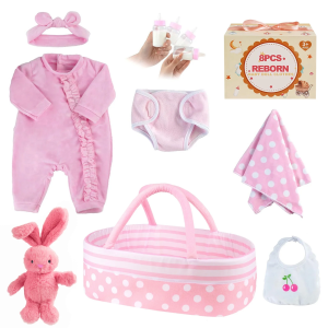 BABESIDE Reborn Baby Clothing Accessories Suit for 20"- 22" Reborn Baby Dolls