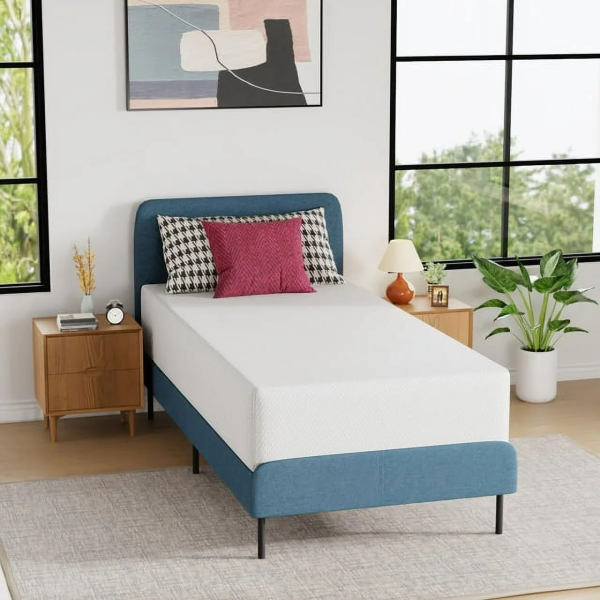 FDW 5 Inch Gel Memory Foam Mattress Medium-Firm Mattress for Pressure Relief & Cooler Sleep Mattress for Kid Adults Certipur-Us Certified Mattress in a Box, Queen