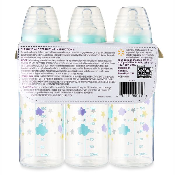 Parents Choice Parent`s Choice 3pk 9oz Bottle