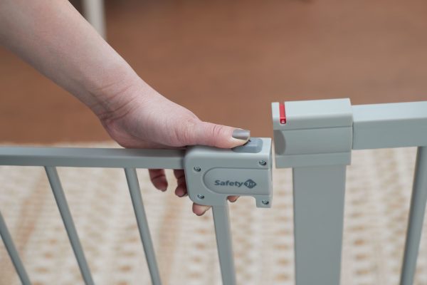 Safety 1St Pressure Mounted Baby Gates for Doorways, Securetech® No-Drill, with Door, 29-38"